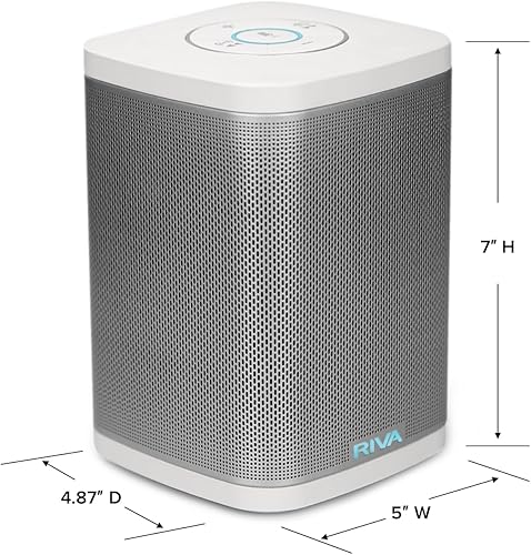 Miniatura 6 de RIVA Altavoz inteligente de alta fidelidad Bluetooth con WiFi de concierto mejorado con Alexa integrado, 6 controladores, 50W, sistema de música