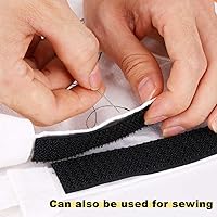 Vista 7 de Correas de gancho y velcro de 1"x32 pies con 50 hebillas de metal, correas de cable de fijación ajustables, correa de cincha cortada a longitud