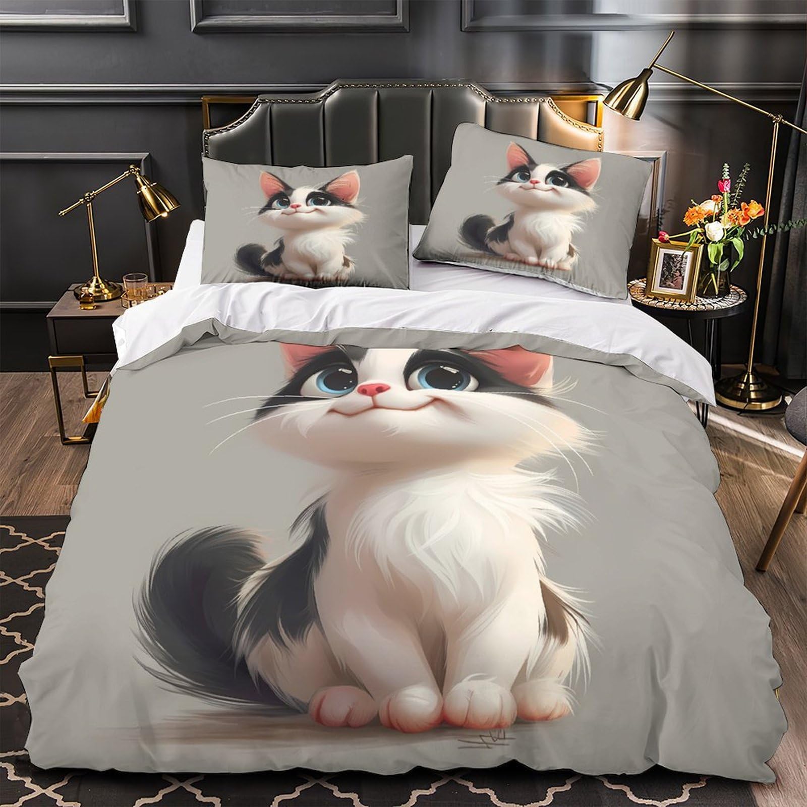 Housse de couette hérisson pour lit King en automne