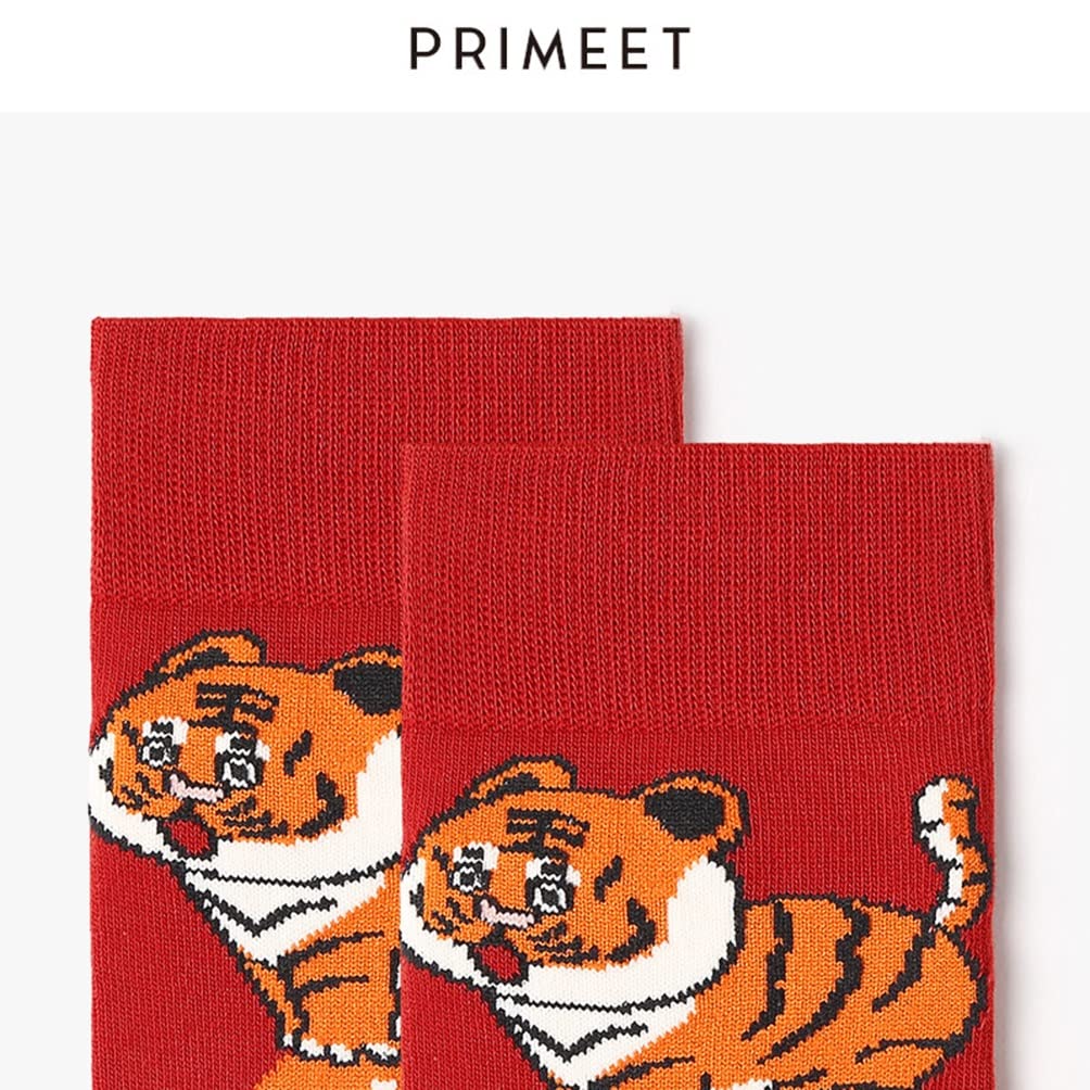 New Year Red Socks Chiński Nowy Rok Czerwone Skarpetki, Zabawne Skarpety Zodiakowe Dla Mężczyzn I Kobiet Par, Wiosenne Prezenty Festiwalowe Z Pudełkami I Kartkami Z Życzeniami, 6 Par