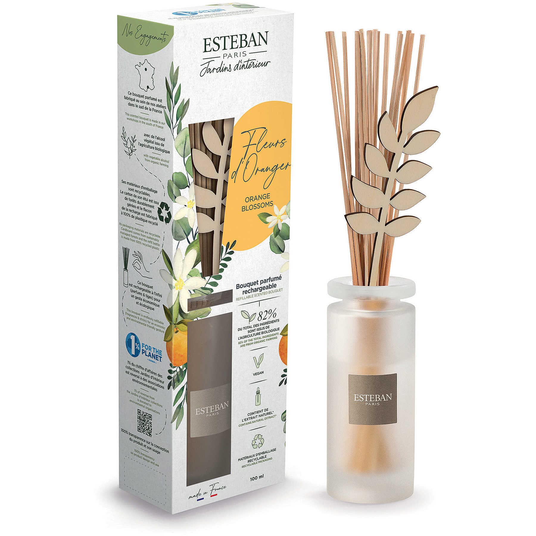Bouquet parfumé Fleur d'oranger 100ml - Esteban