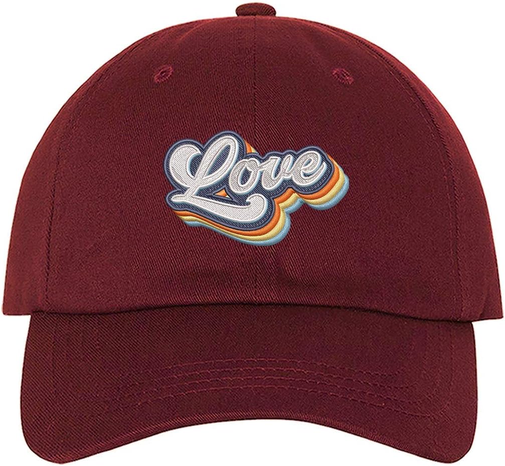 Love Retro Embroidered Unisex Baseball Hat - Love Retro Dad Hat - Image 7