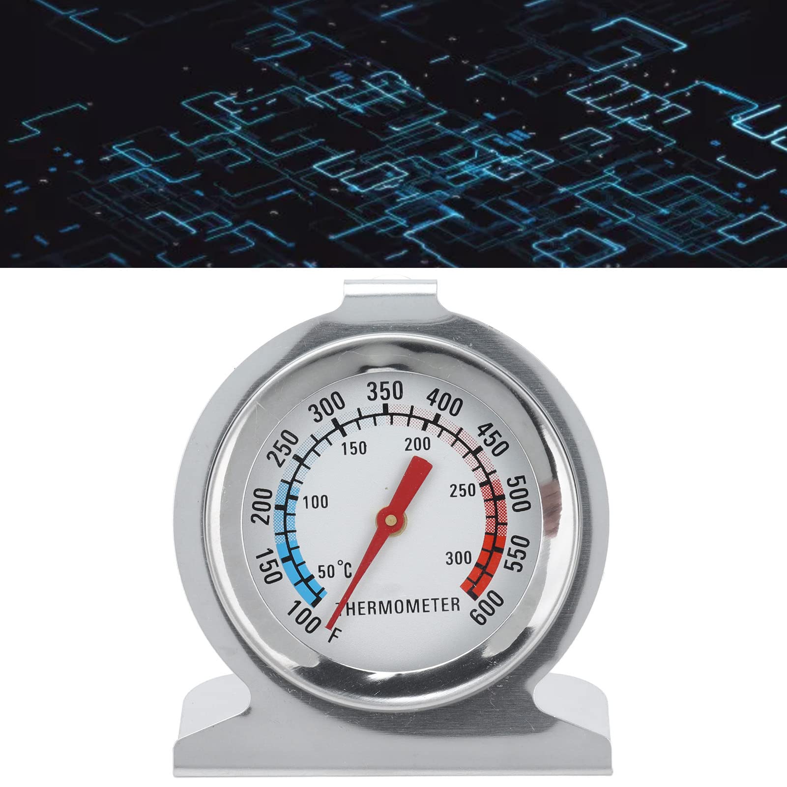 gernie Oven Thermometer Kitchen Thermometer Stainless Steel Pointer Thermometer. Seat Type Dial High Temperature Resistant High Accuracy Oven Thermometer, gernietxm7cp6q53