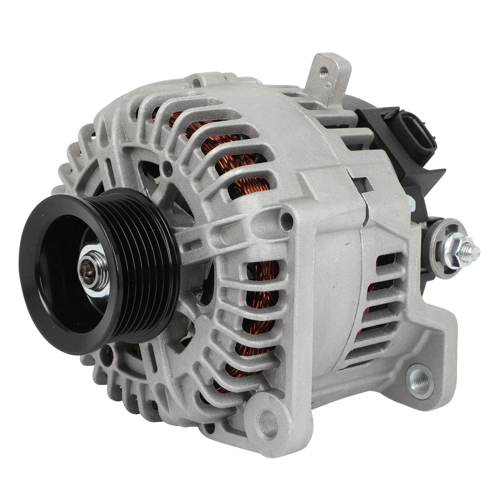 Photo 1 of 11256N Alternator 2007 2008 2009 2010 2011 2012 2013 2014 2015 for Nissan for ARMADA for Titan for Xterra for Pathfinder for Frontier 2008-2019 NV Series 4.0L 5.6L 12V 130A 7-Groove Pulley