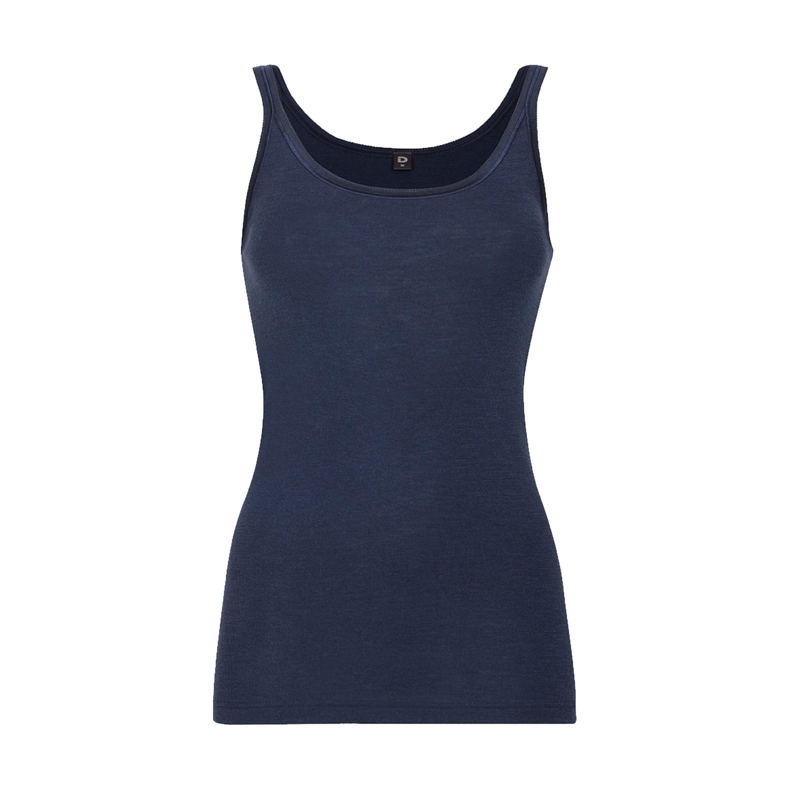 Dilling Women's Navy Merino Wool Top With Straps - Organic Merino Wool 16