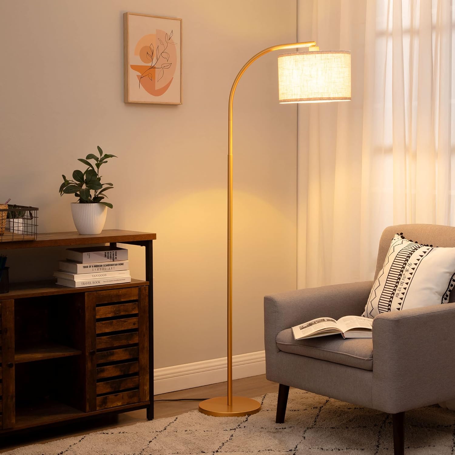 Bogenlampe Gold