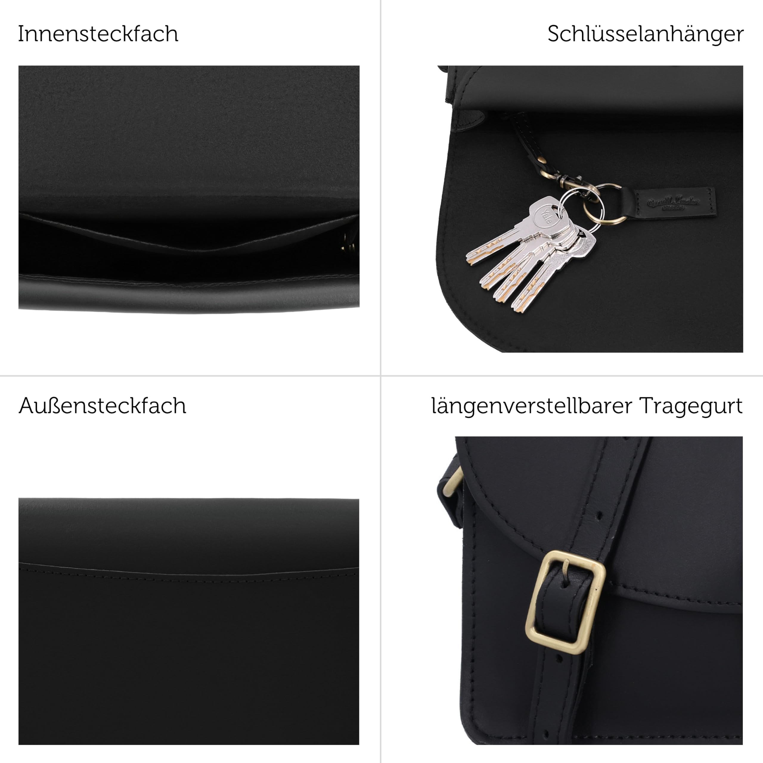 Gusti Handtasche Leder - Zoey Damen Handtasche Umhängetasche Ledertasche Leder