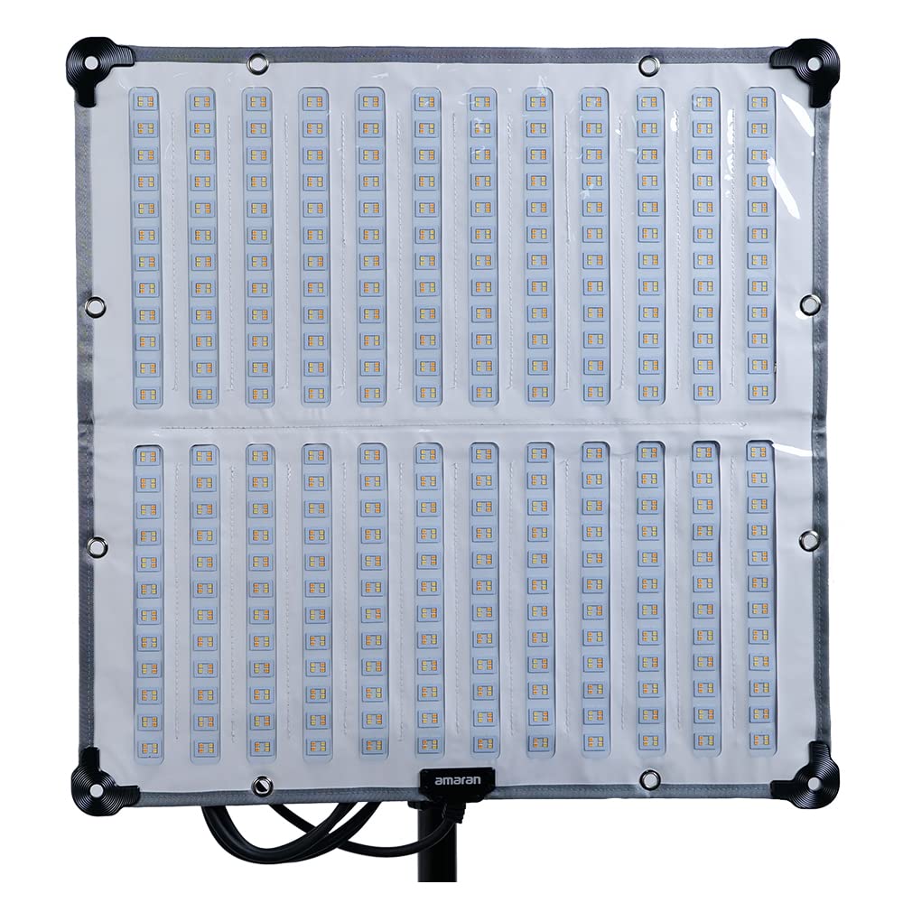 amaran F22x 200W Bi-Color Bi-Color Flexible LED Mat,CCT 2,500K ~ 7,500K, App Control, 9 Built-in Lighting FX,with Softbox Soft Carrying Case for Video