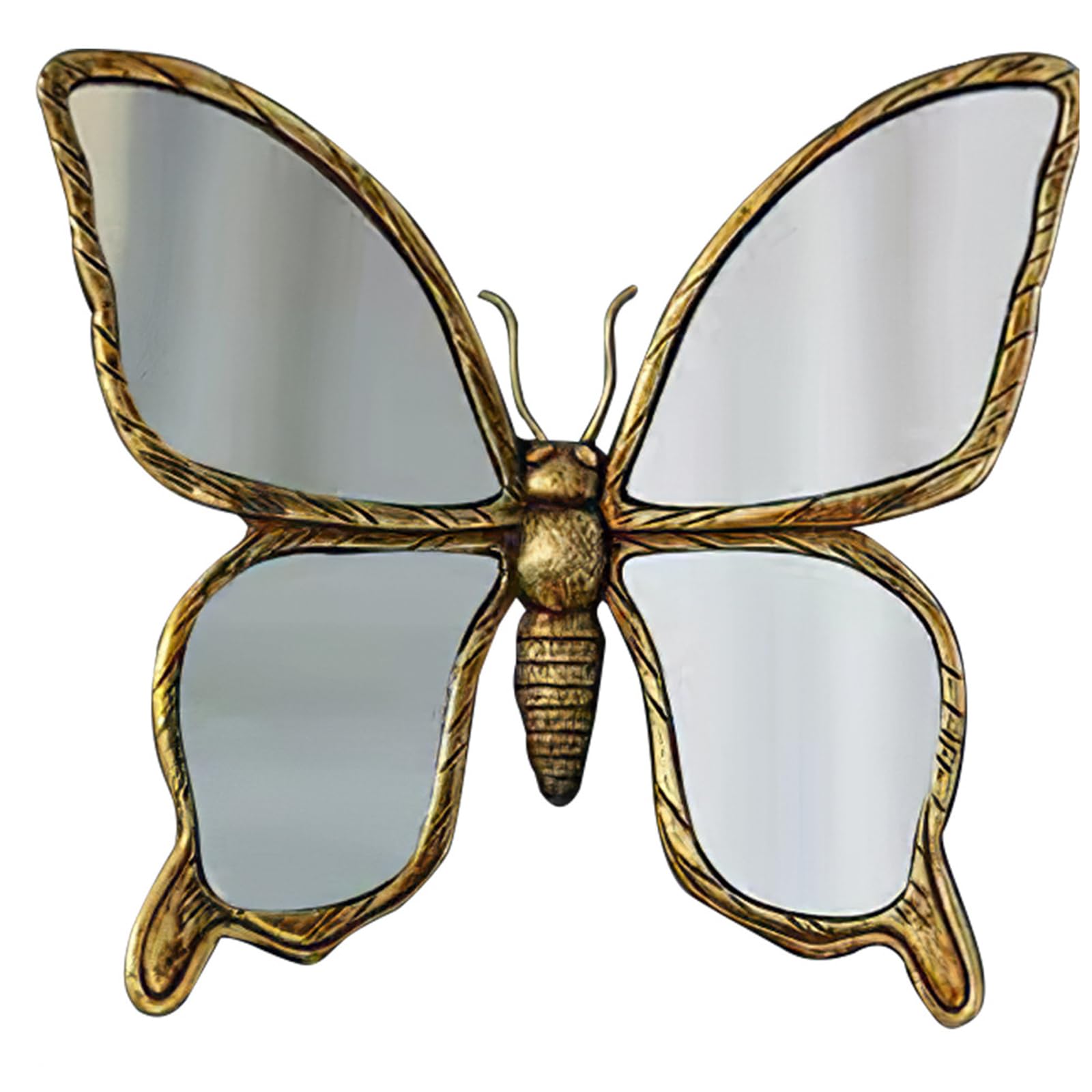 Miroir libellule sculpture murale dorée poésie vintage