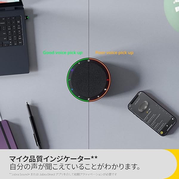 Jabra Speak2 75 [国内正規品] 会議用マイクスピーカー 最上位モデル 最新ノイズキャンセリング機能 有線/無線接続 MS Teams/Zoom 最先端ビームフォーミングマイク スーパーワイドバンドオーディオ 65mmフルレンジ USB A/USB C接続 - 5