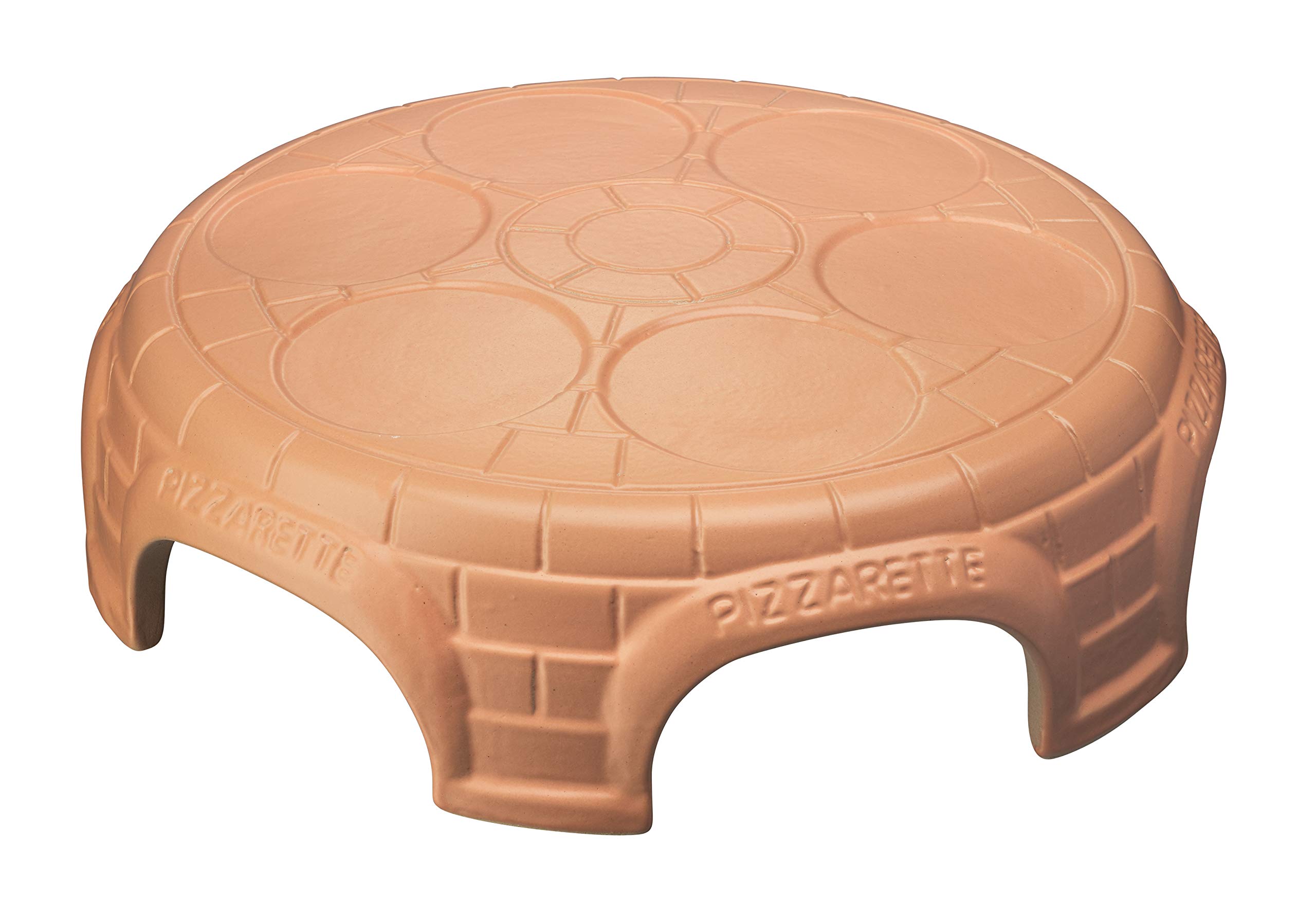 Emerio Pizzaofen, PIZZARETTE das Original, handgemachte Terracotta Tonhaube, neues PRE-BAKE Design, für 11cm Mini-Pizza, echter Familien-Spaß für 6 Personen, PO-115848.1