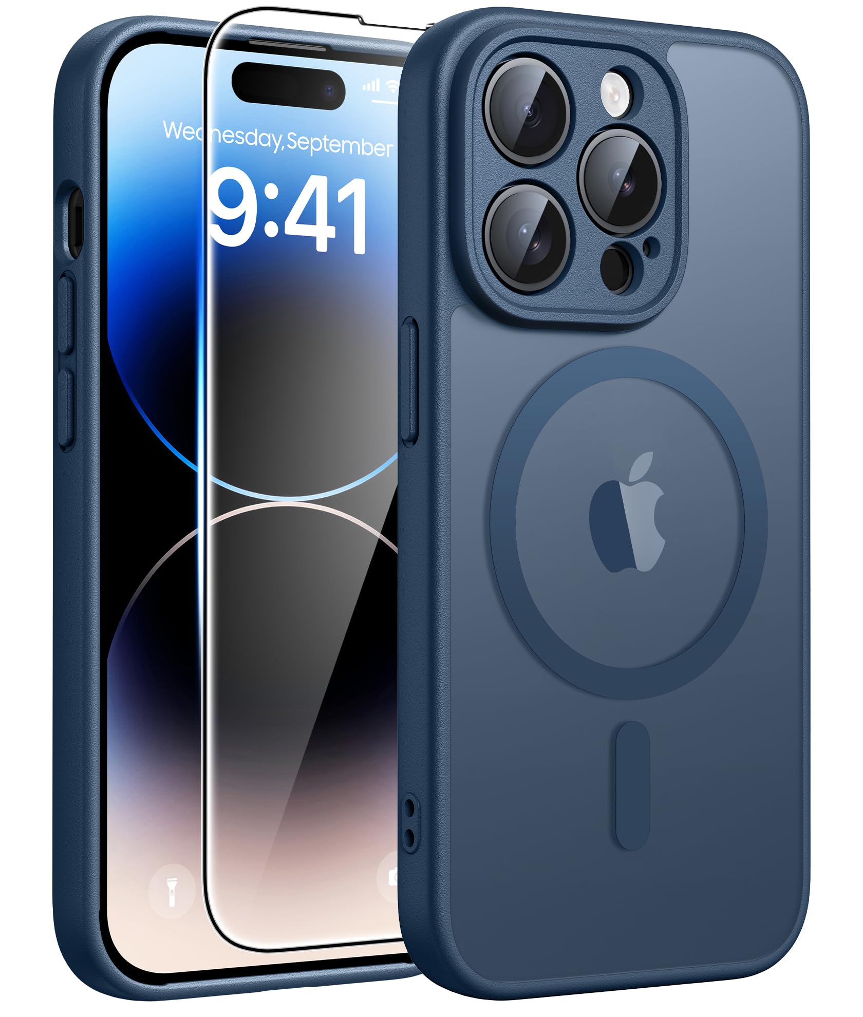 Photo 1 of FNTCASE iPhone 14 Pro Max Case Blue