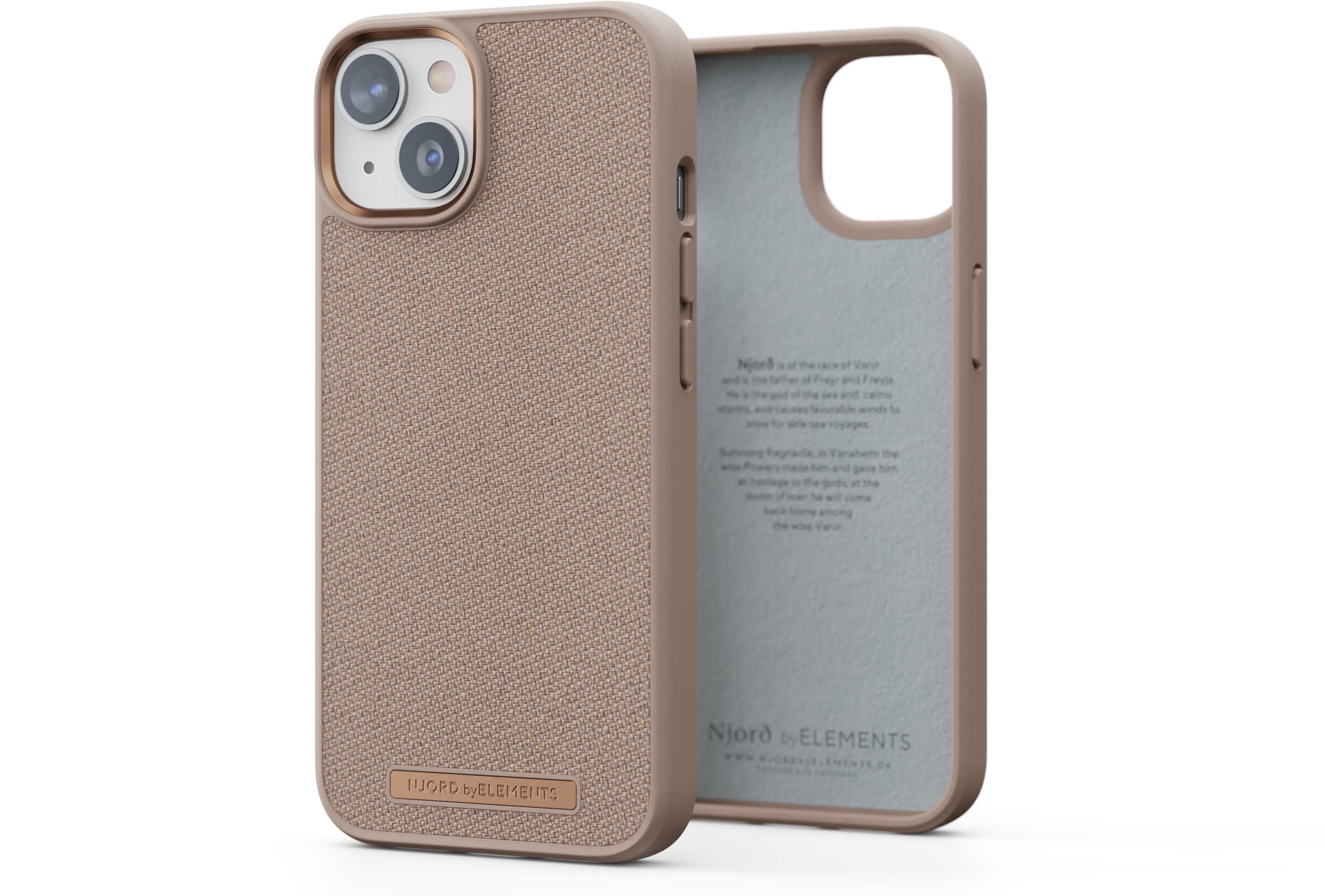 NJORD COQUE JUST CASE IPHONE 14 PINK SAND