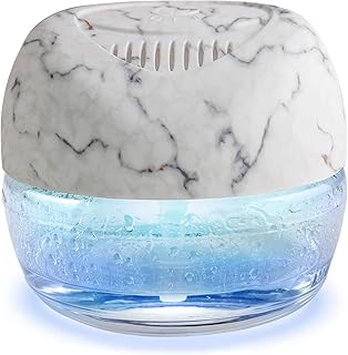 Purificador de aire, difusor de aroma más fresco para el hogar, oficina, purificador de aire con luz nocturna (mármol)