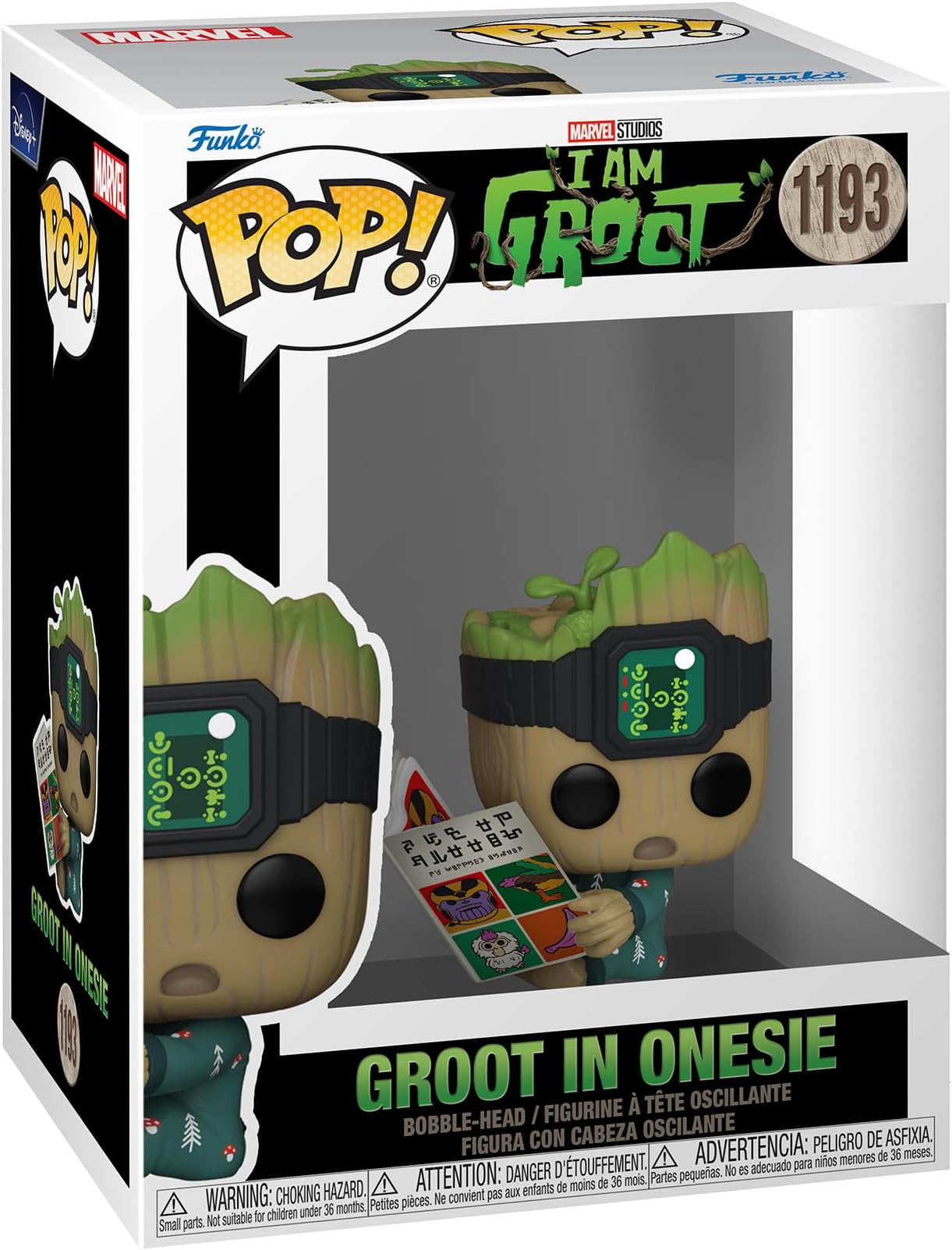 Funko POP! Marvel: Guardians of The Galaxy - Groot PJs with Book - Groot Shorts - Collectable Vinyl Figure - Gift Idea - Official Merchandise - for Kids & Adults - TV Fans