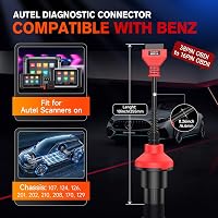 Autel Mercedes Benz 38-16 Pin OBD2 Diagnosztikai Adapter - Kompatibilis MK808 MP808 MK908 MS906 Szkennerekkel, 38 Pin OBD1-ről 16 Pin OBDII- 5