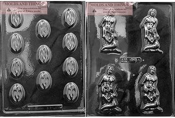 Ladies Novelty Bachelorette Party Chocolate Candy Mold Funny Adult Party Candy Mold for Cake Topper, Pastry Decoration, Candy Melts & Fondant, Plastic Mold for Bachelor Party & Gag Gift Treats