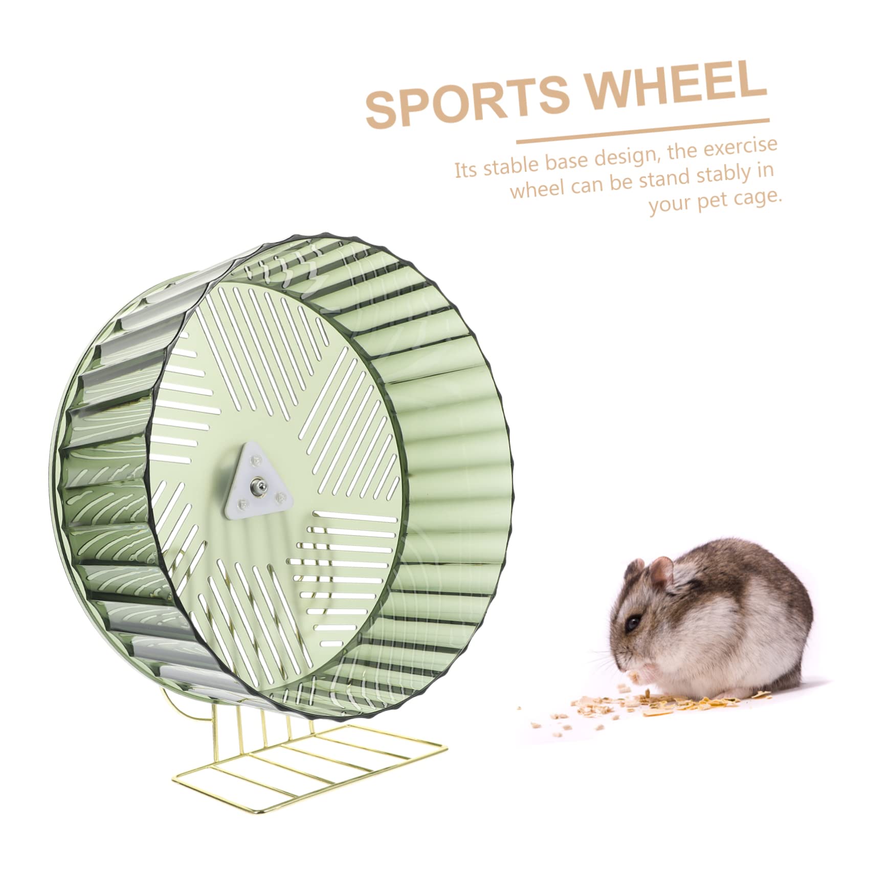 WOONEKY Rueda Silenciosa para Hámster Rueda Compacta para Ratas Juguete De Ejercicio para Erizos Accesorio para Chinchillas Estable para Jaulas De Hámster