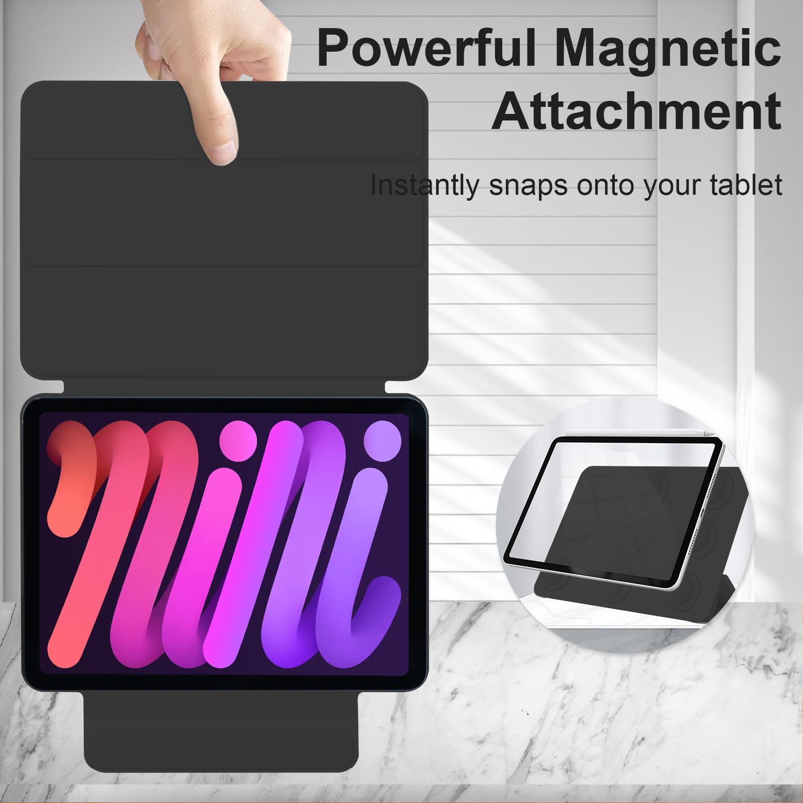 Amazon.com: Dwopar Magnetic Case for iPad mini 7 A17 Pro, Slim