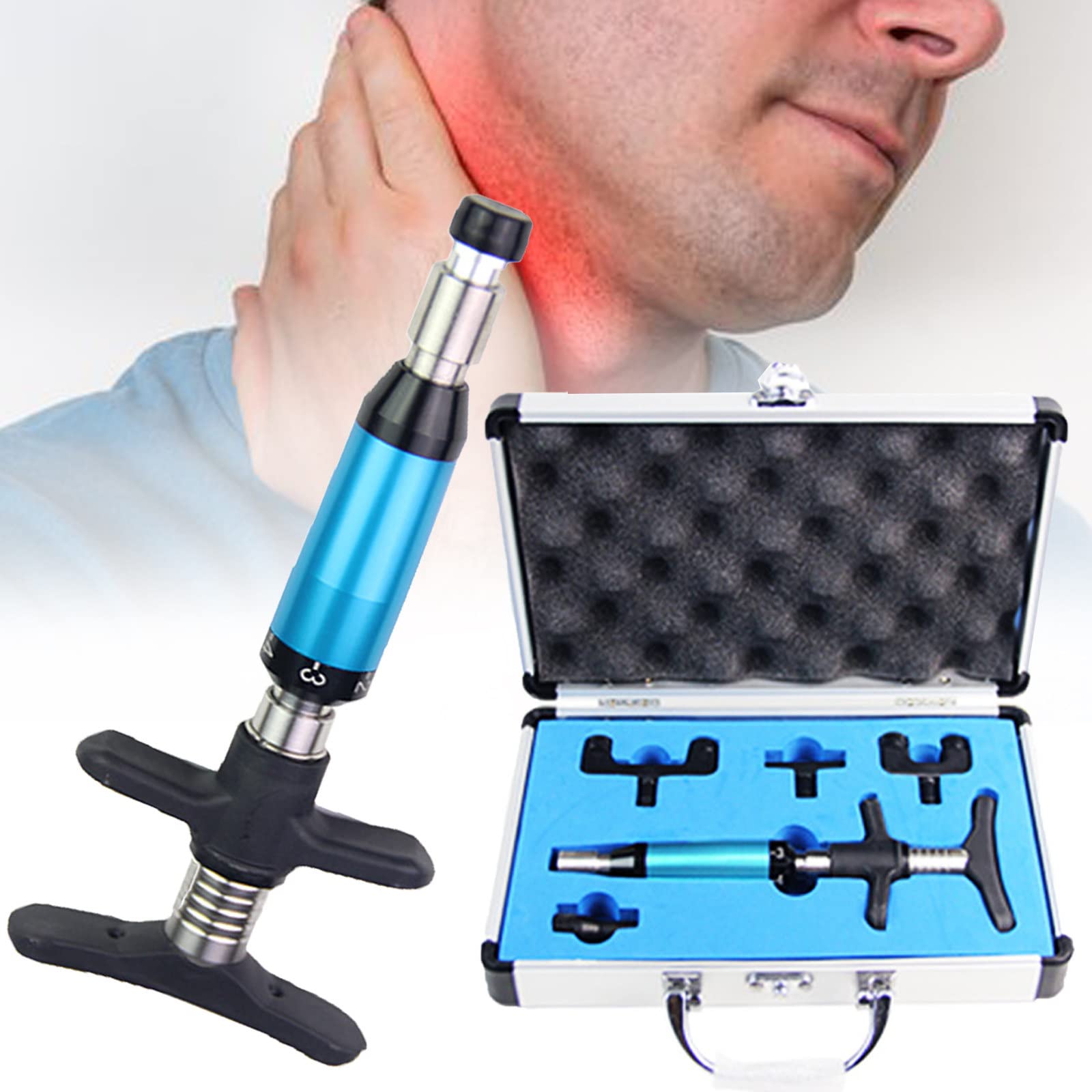 Amazon | 脊椎矯正器、手動骨固定銃カイロプラクティック銃脊椎