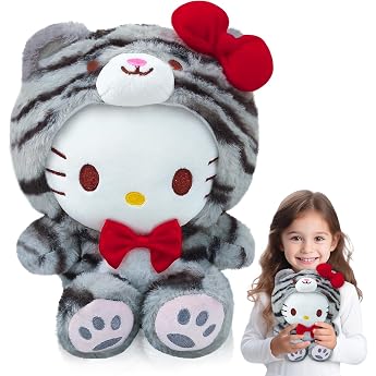 JIASHA Hellokiitty Plush Toys 20 cm Hello Kitty Plush Toy Cuddly Toy Hello Kitty Plush Fluffy Cute Cuddly Toy Plush Doll Children's Toy Plush Toys for Girls Birthday Gift