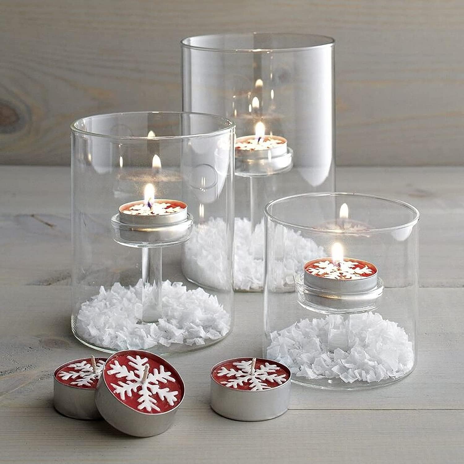 Set of 3 Cylinder Glass Decorative Hurricane Candle Holder Clear Votive Candle Holders Table Centerpieces for Dining Room Wedding Parties Home Decorations