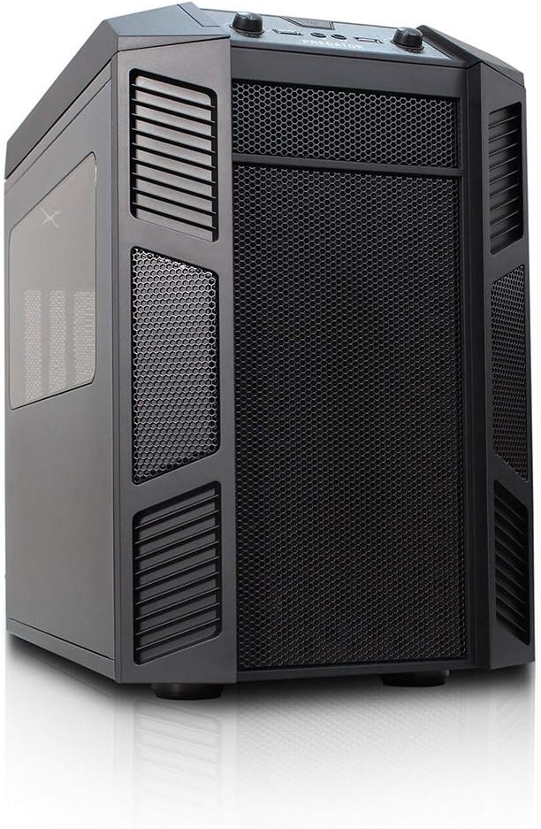 Nanoxia Micro ATX Case for Gaming/Desktop/Cube/Tower - Rexgear 1 Limited Edition, Onyx Black