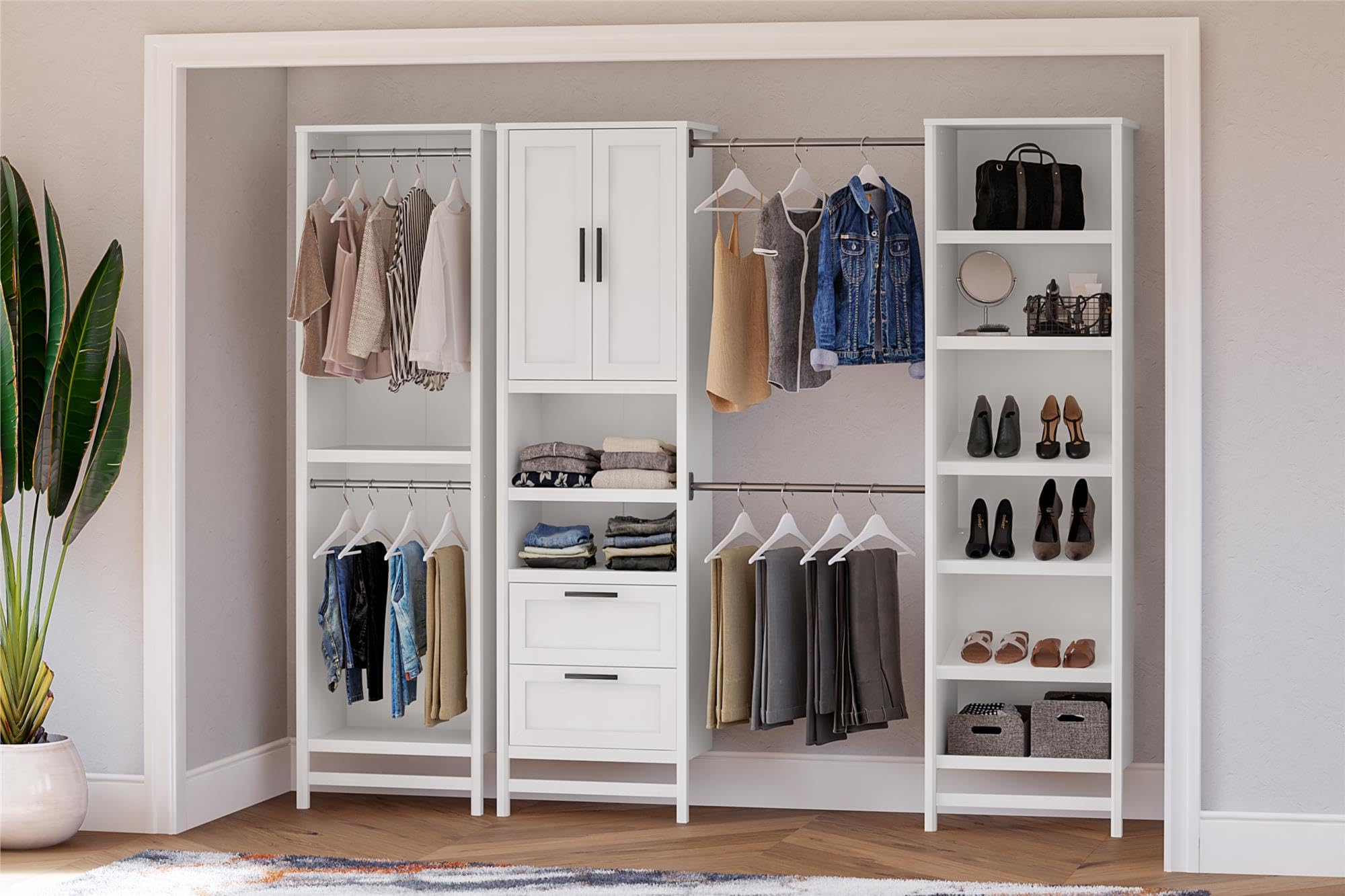 Amazon.com: Systembuild Evolution Luxe Wardrobe Closet