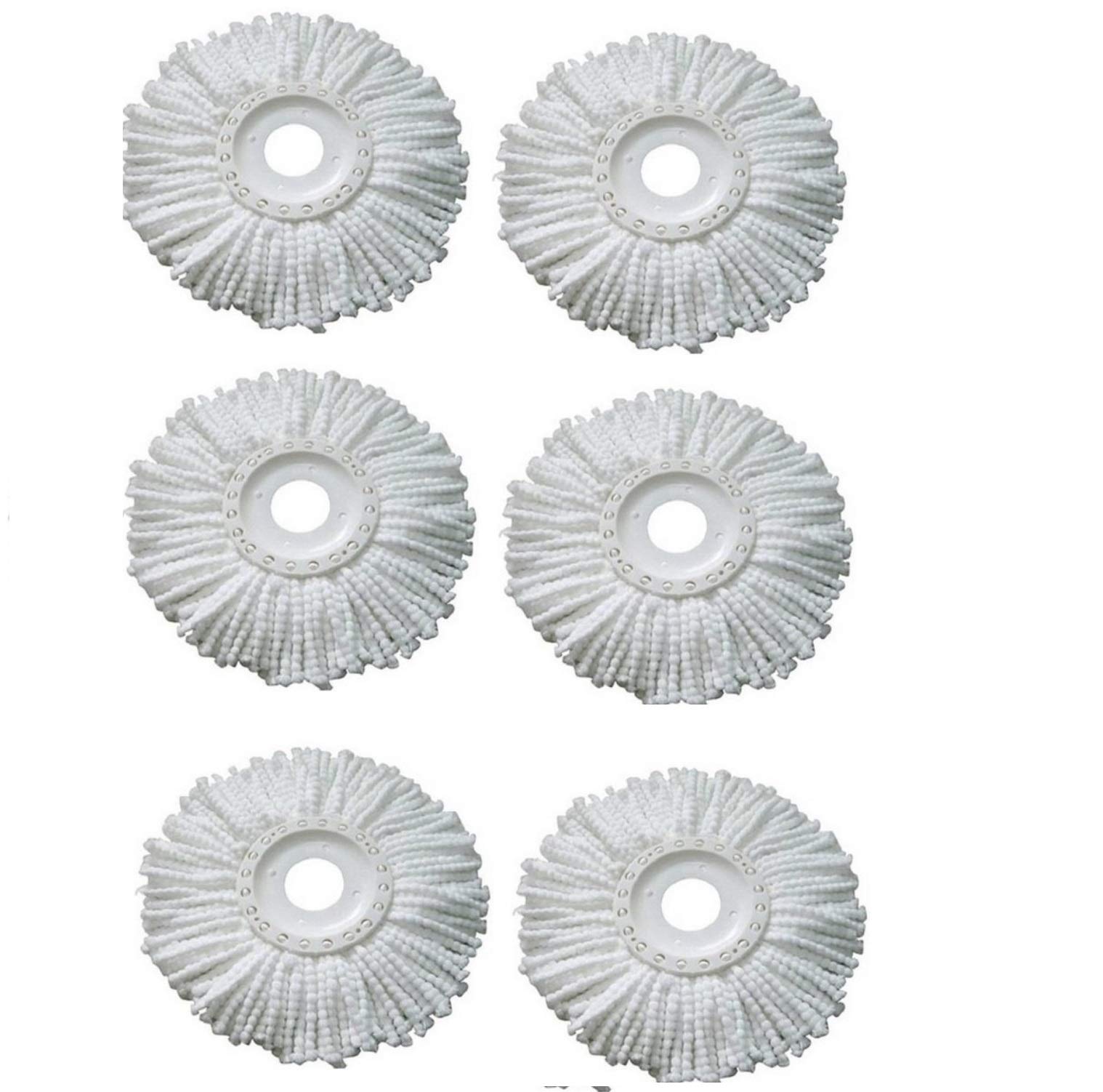 Winberg ® Plastic Spin Refill Mop Head Pack of 6 Best Fit with All Cleaning Mops, White, King Size (B07SQTTFKG) Amazon Price History, Amazon Price Tracker
