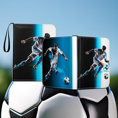 Miniatura 2 de Carpeta de tarjetas de fútbol, tarjetas comerciales deportivas 2024 con fundas para álbum, 990 bolsillos, portatarjetas de fútbol, protectores de