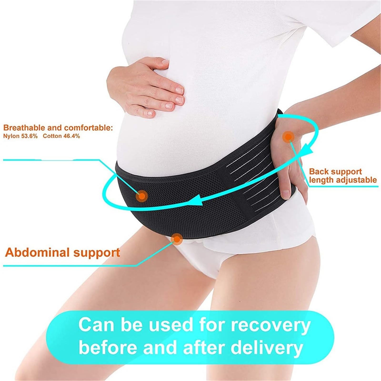 Pancera Gravidanza Protettore for tutore premaman traspirante | Supporto for l'addome, vestiti for la cura della pancia delle donne incinte(Beige,XL)