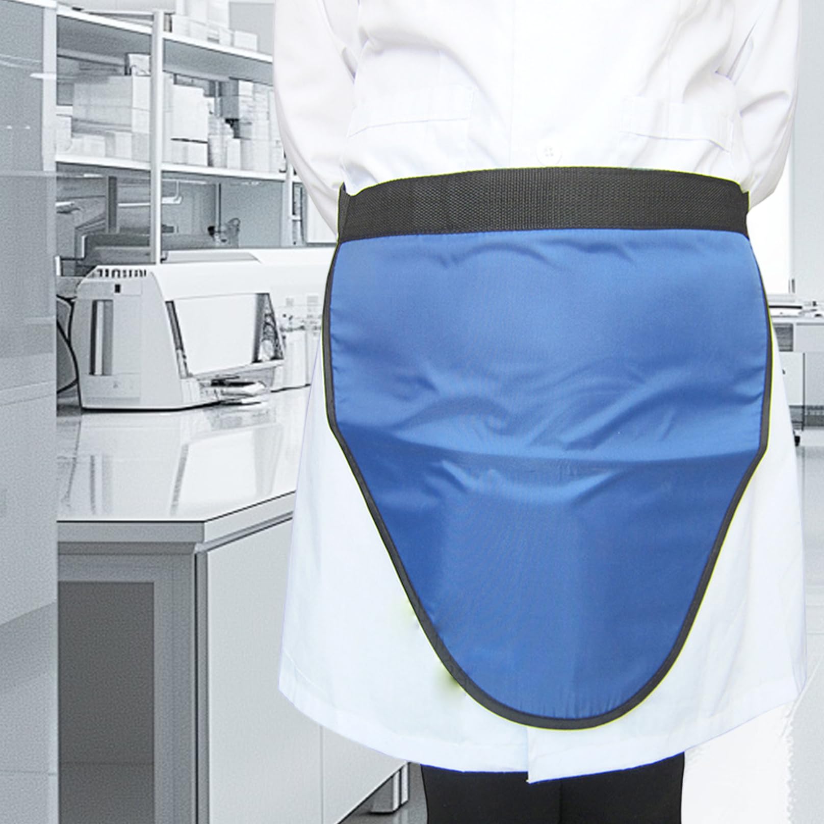 Delantal de Plomo, protección de Rayos X de 0.5 mmpb Media Delantal, 17.72x17.72 Pulgadas de protección Impermeable de Seguridad para Herramientas para el hogar XRAY Techs
