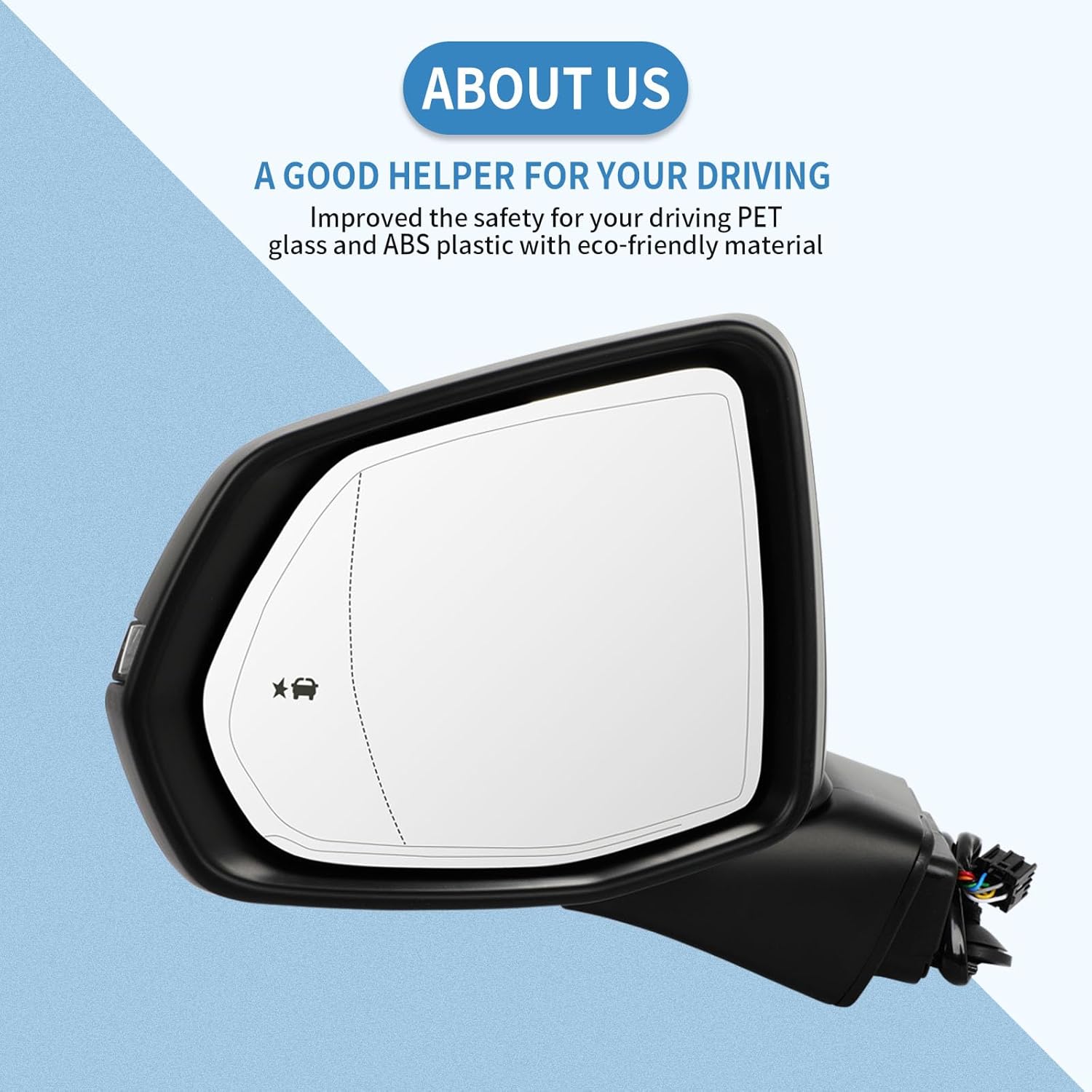 ECCPP Exterior Mirrors Replace with 2019-2021 For Chevy For BLAZER Driver Side 84698488