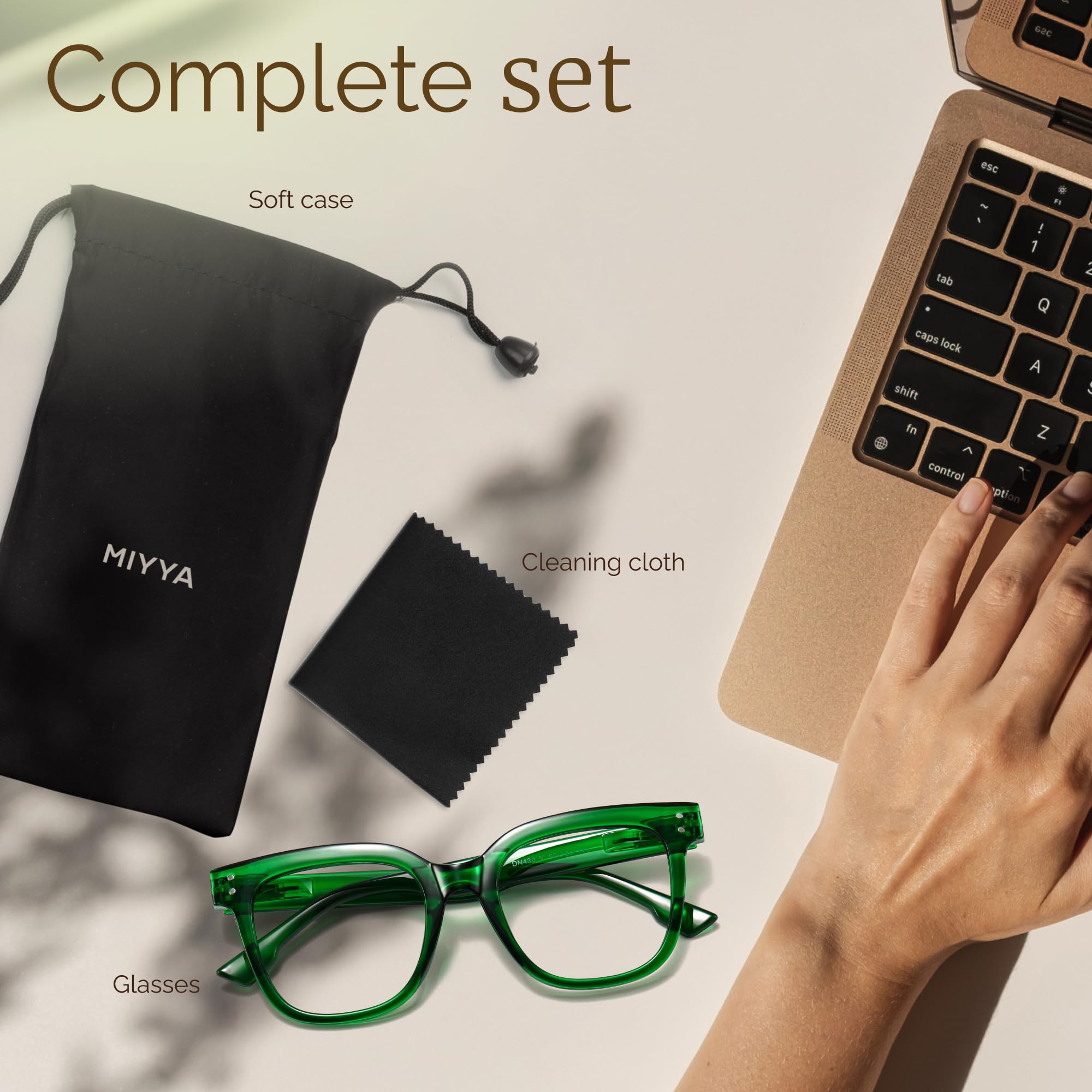 miyya Gafas de luz azul de gran tamaño para mujer, gafas de moda, gafas de pantalla de ordenador, gafas sin receta para mujer
