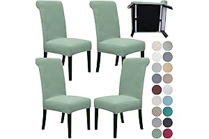 SPRINGRICO Extra Large Dining Chair Covers with Seat Belt