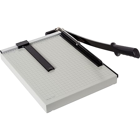 Dahle 15e Vantage Paper Trimmer, 15" Cut Length, 15 Sheet, Automatic Clamp, Adjustable Guide, Metal Base with 1/2" Gridlines, Guillotine Paper Cutter