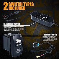 Vista 5 de Xprite - Barra de luz LED estroboscópica de 30 pulgadas para UTV RZR, con función de luz de freno, reversa y direccional, barra de luz de seguridad