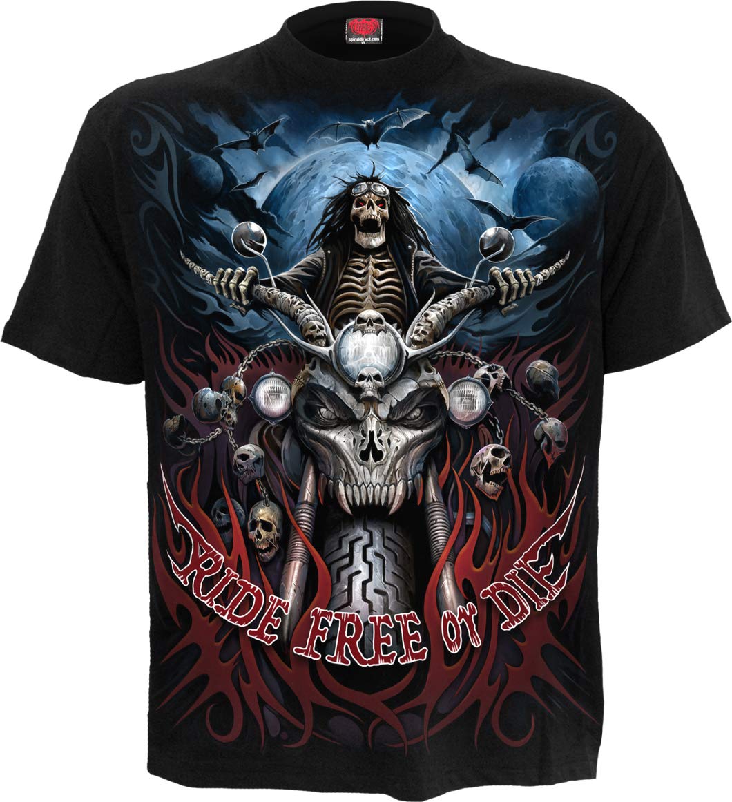 Spiral Men's Black M101 T-Shirts, Xxl Uk