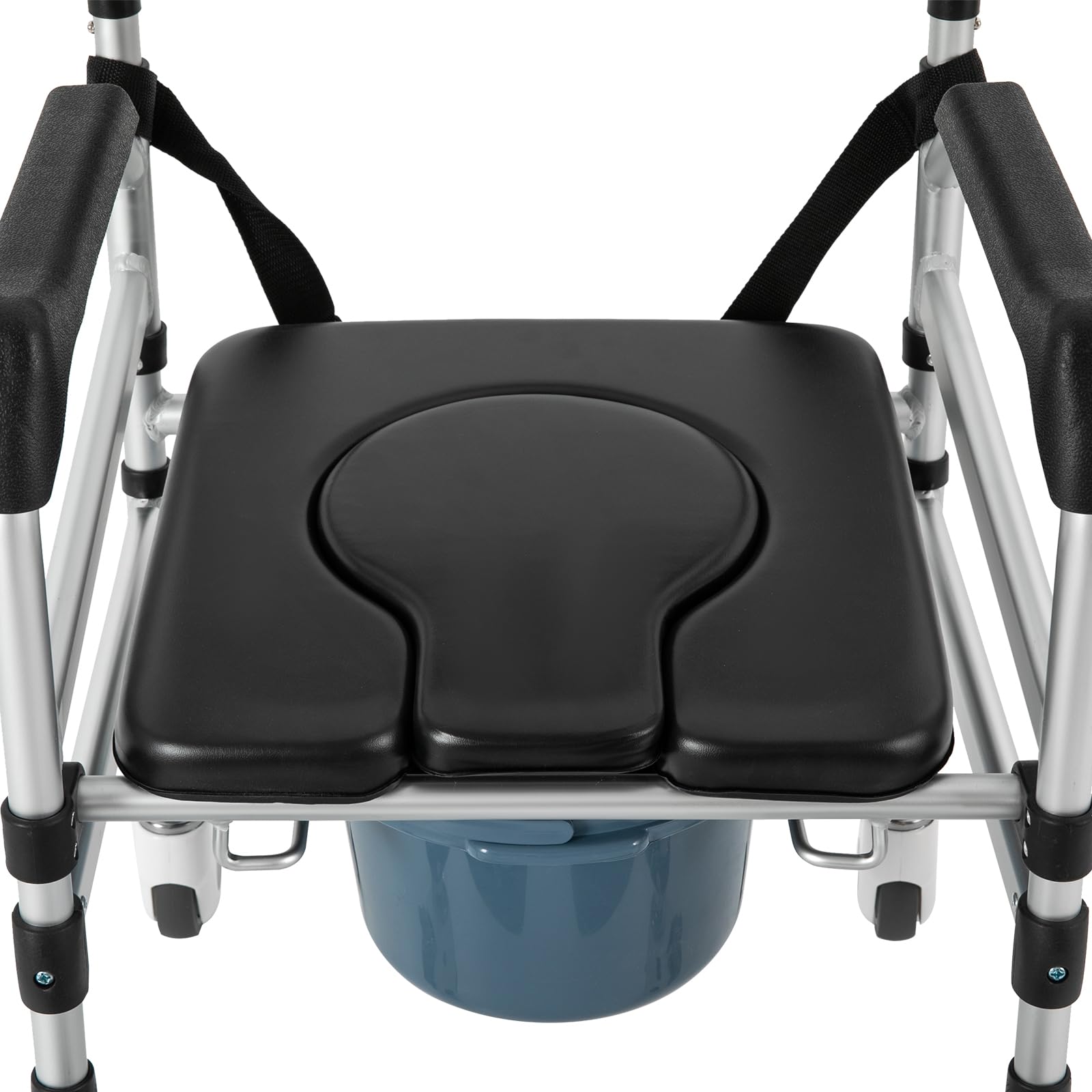 Silla de ducha con reposabrazos y respaldo, plegable, 46 – 54 cm, altura regulable, asiento de bañera con ruedas, silla de baño para personas mayores, embarazadas hasta 160 kg