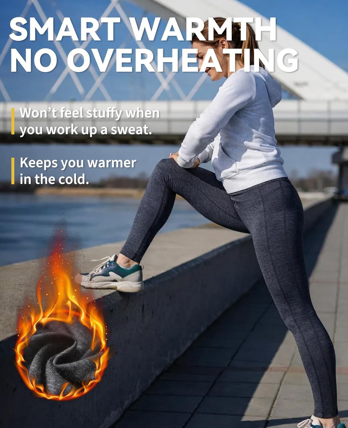 Merino Protect 100% Merino Wool Leggings Womens Thermal Base Layer Pants Soft Long Underwear Johns for Hiking Skiing