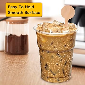 6 In 100Pcs Round Ends Coffee Stirrers, Disposable Eco-Friendly Biodegradable Cafe Grade Coffee Stir Sticks (100pcs)