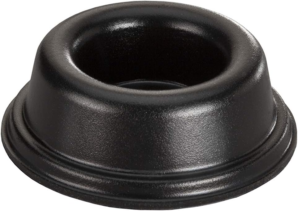 Bumper Specialties Self Adhesive Bumper Feet 1.810" x 0.600" (46.0mm x 15.2mm) Black Recessed Polyurethane Pads for Industrial Surface Protection, 500 Pieces per Box, BS30