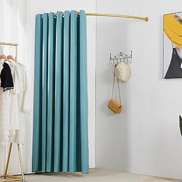 Fitting Room For Boutique,Clothing Store Fitting Room, 55in Changing Room Used In Mall And Office, Dressing Room For Privacy Protection And Room Divider, Include Shading Curtain, Hanging Rod And Hook
