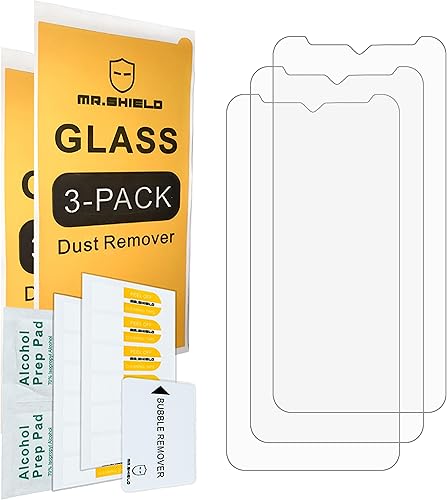 Miniatura 2 de Mr.Shield Paquete de 3 Protector de pantalla para Ulefone Armor 22 vidrio templado vidrio japonés con dureza 9H Protector de pantalla
