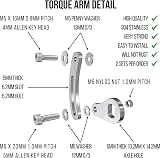 E Bike Torque Arm Set, Heavy Duty Universal, M14, Electric Bicycle E Bike Rear Axle, 6mm Thick, Made from Stainless Steel, Suit 1000W 2000W 3000W Motors. - 2