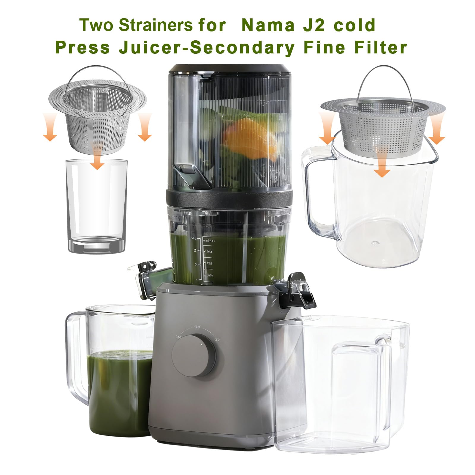 Amazon.com: 2Pack Pulp Strainer for Nama J2, Cold Press Juicer