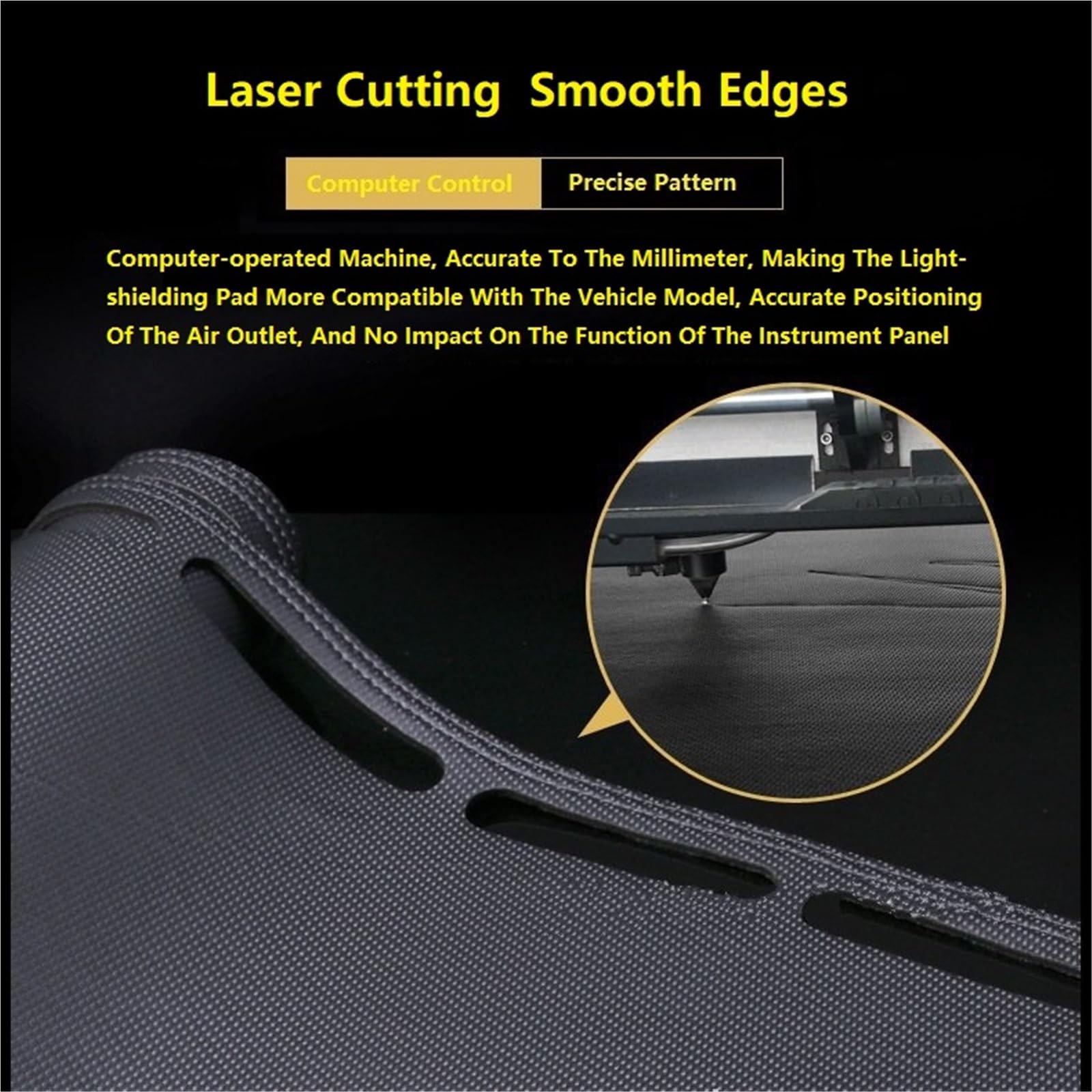 Couverture Intégrale Bouclier Tapis De Protection Antidérapant Pour Tableau Bord Voiture En Cuir Et Fibre De Carbone Pare-soleil Pour Mazda CX-30 CX30(Black Brown,With hud)