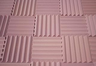 Acoustic Foam Panels, Bulk 48 Pack, 12x12x2 Inch Tiles For Studio Soundproofing And Sound Dampening, 48 Square Feet Per Pack, 12 Color Options (Rosy Beige)