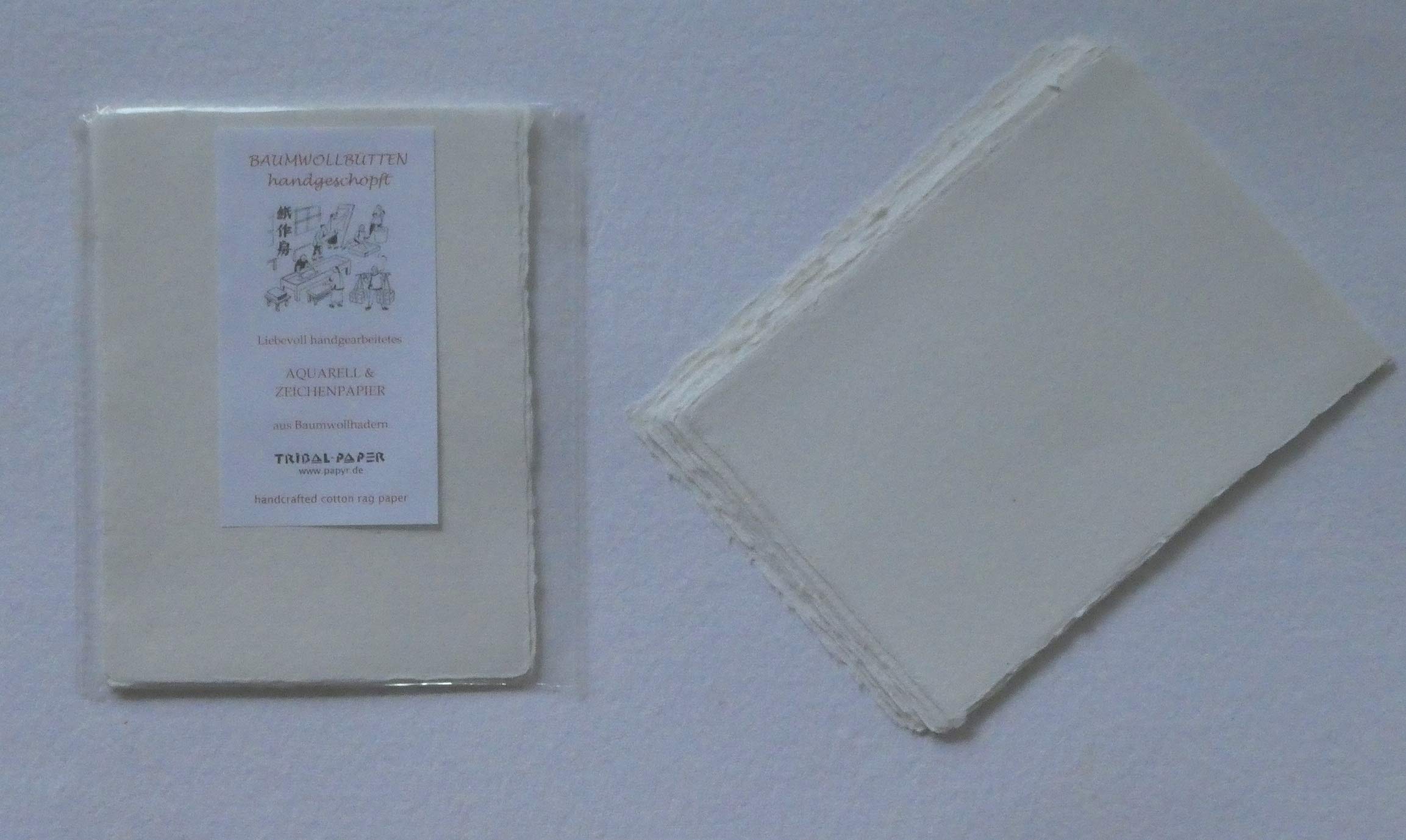 Handgeschöpftes Büttenpapier A3 - 300g/m² Baumwollpapier Für Aquarell & Druck