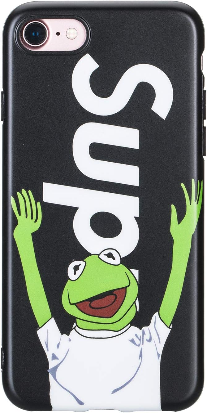 iPhone 8 Case, iPhone 7 Case, Shiny Flexible Soft TPU Anti-Scratch Protective Smooth Back Case Cover for iPhone7 and iPhone 8 4.7inch Screen (8Black)